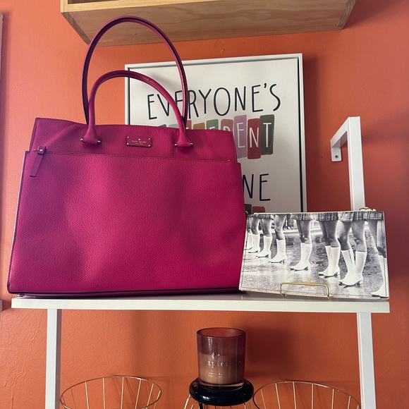 KATE SPADE Kory Wellesley Large “PINK” Tote w/ large...